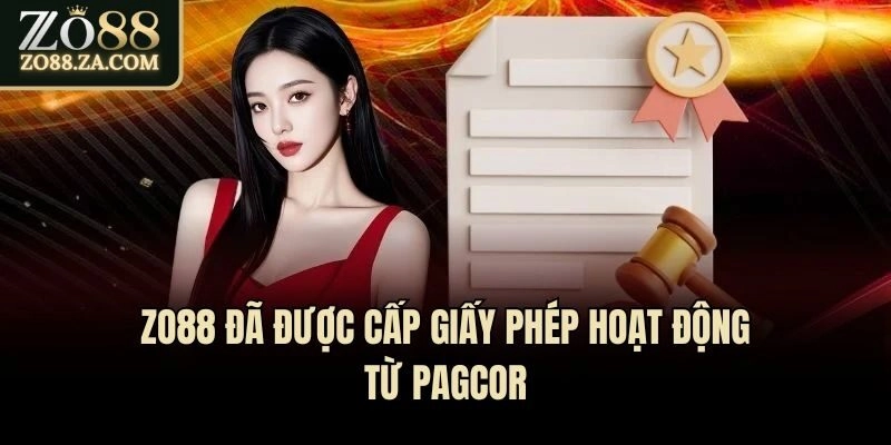 Giấy Phép Hoạt Động Zo88 - Minh Chứng Uy Tín Của Nhà Cái 2 Zo88 đã được cấp giấy phép hoạt động từ PAGCOR
